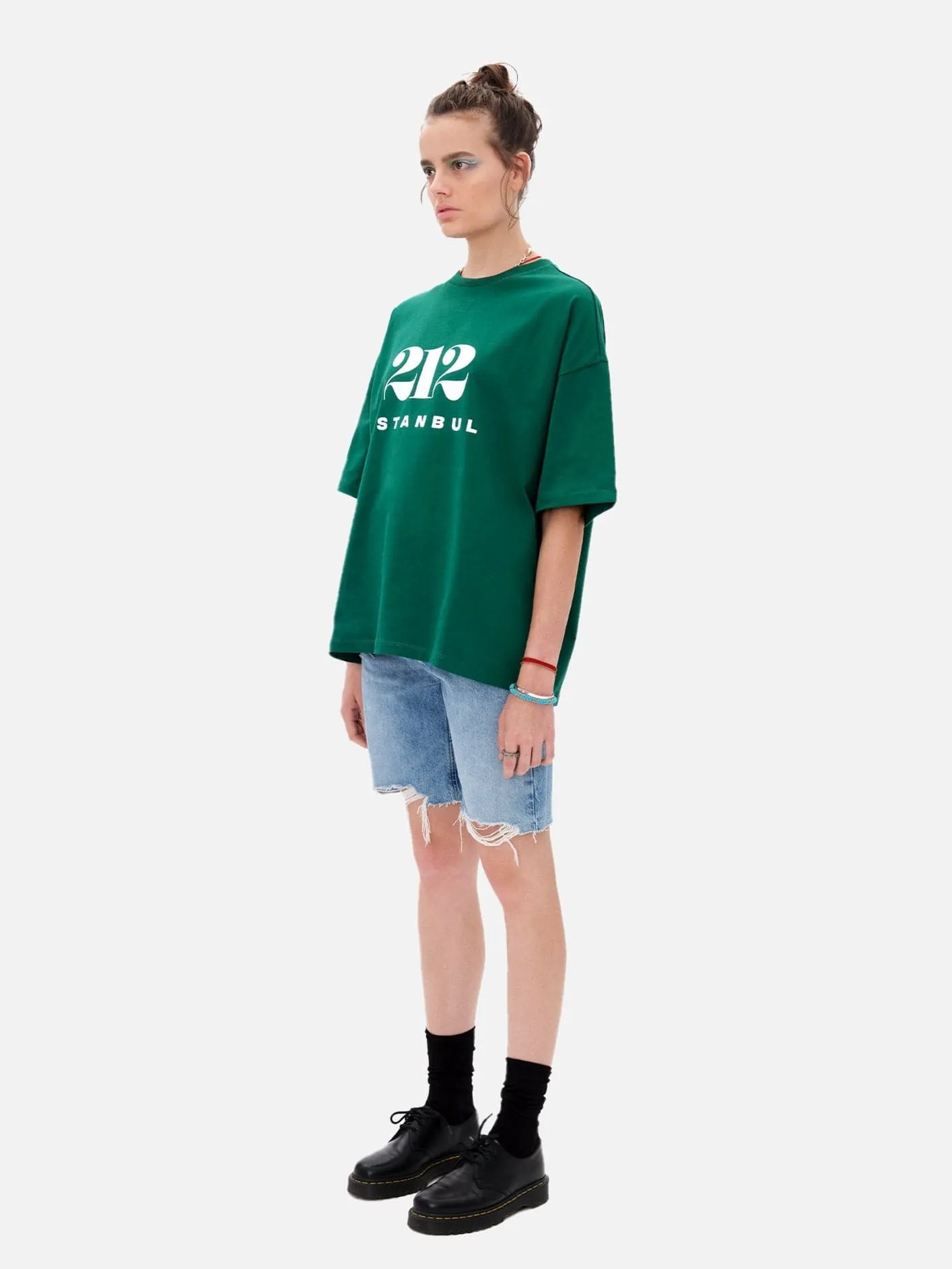 212 Basic T-Shirt - Green/White