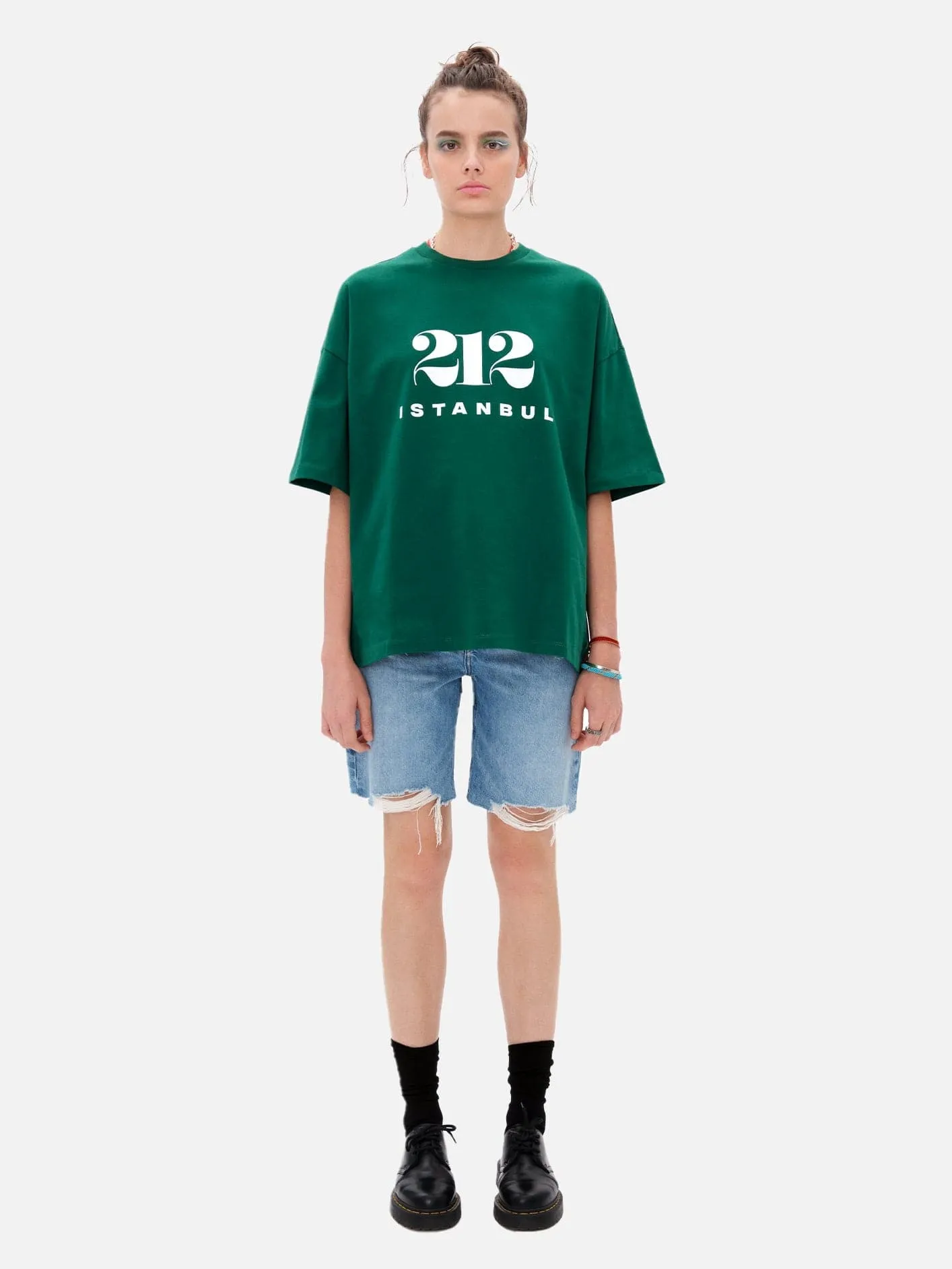 212 Basic T-Shirt - Green/White