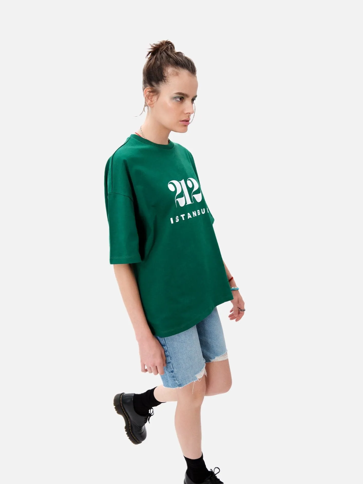 212 Basic T-Shirt - Green/White