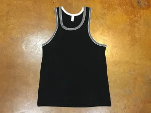 22060E1ETBGHM Alternative Apparel Double Ringer Tank Eco True Black