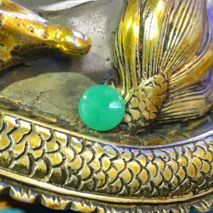2.29 ct. Marlborough Green Chalcedony, 2.29 ct. Cabochon, Master cut