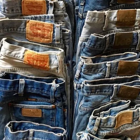 26w RARE 80s USA Vintage LEE‎ bareback tapered leg jeans