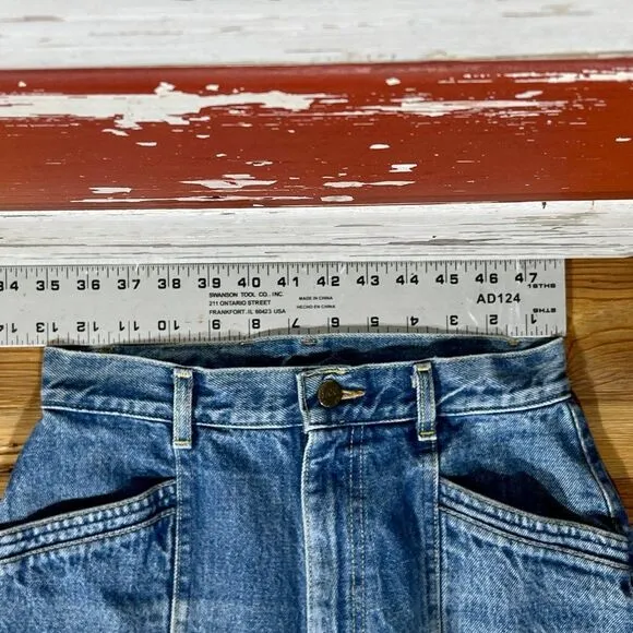 26w RARE 80s USA Vintage LEE‎ bareback tapered leg jeans