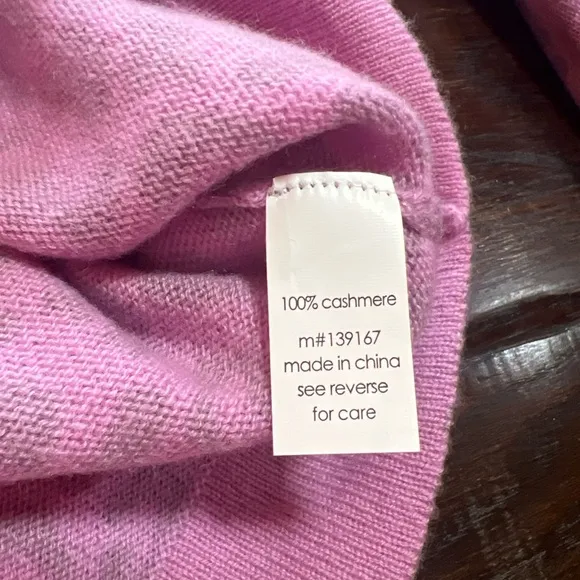 27 Miles Malibu Pink Leopard Cashmere Crew Neck Pullover Sweater Sz Small