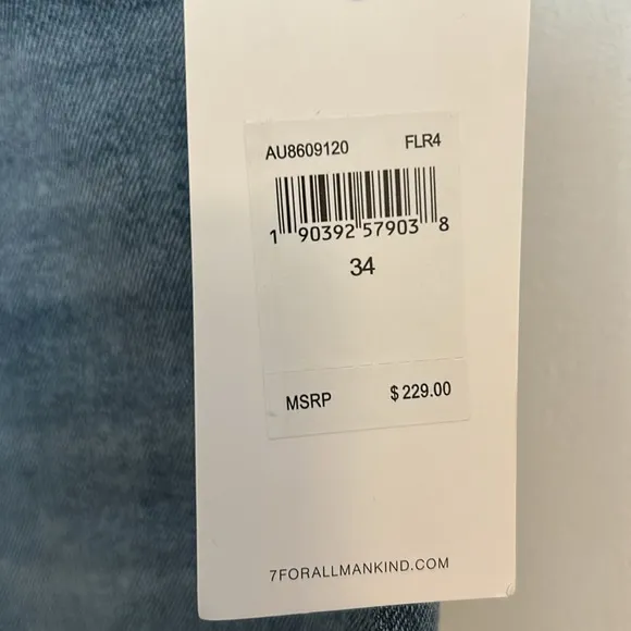 7 for All Mankind Jeans size 34