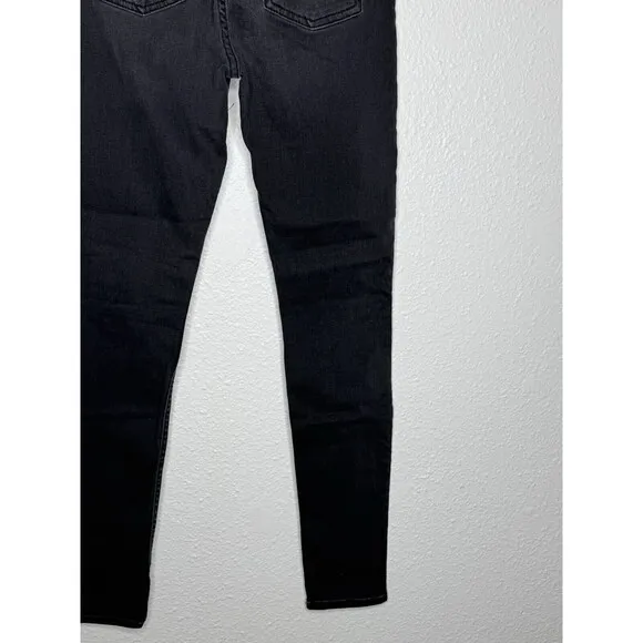 7 for all Mankind Jeans Women's Size 25 Black High Waist Ankle Gwenevere Denim