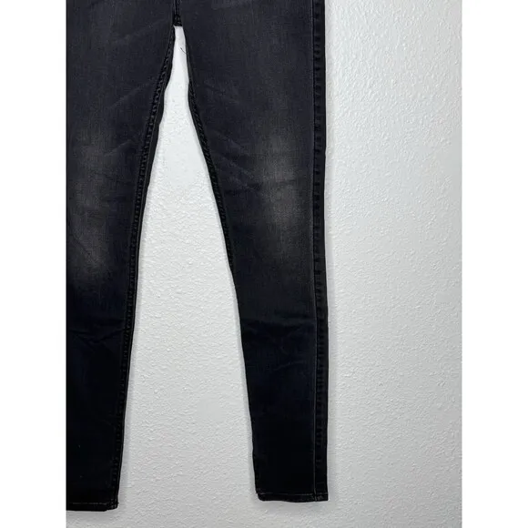 7 for all Mankind Jeans Women's Size 25 Black High Waist Ankle Gwenevere Denim