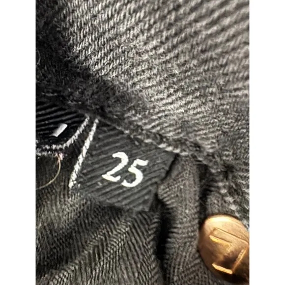 7 for all Mankind Jeans Women's Size 25 Black High Waist Ankle Gwenevere Denim