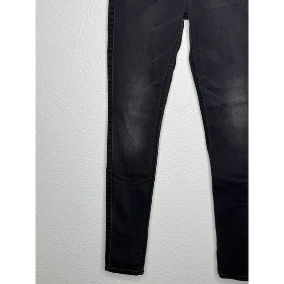 7 for all Mankind Jeans Women's Size 25 Black High Waist Ankle Gwenevere Denim