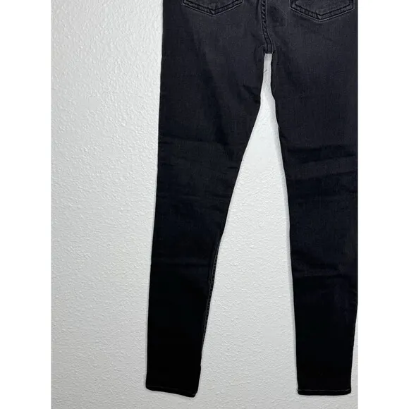 7 for all Mankind Jeans Women's Size 25 Black High Waist Ankle Gwenevere Denim
