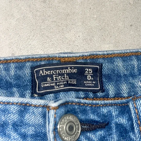 Abercrombie &amp; Fitch Simone high rise straight leg jeans