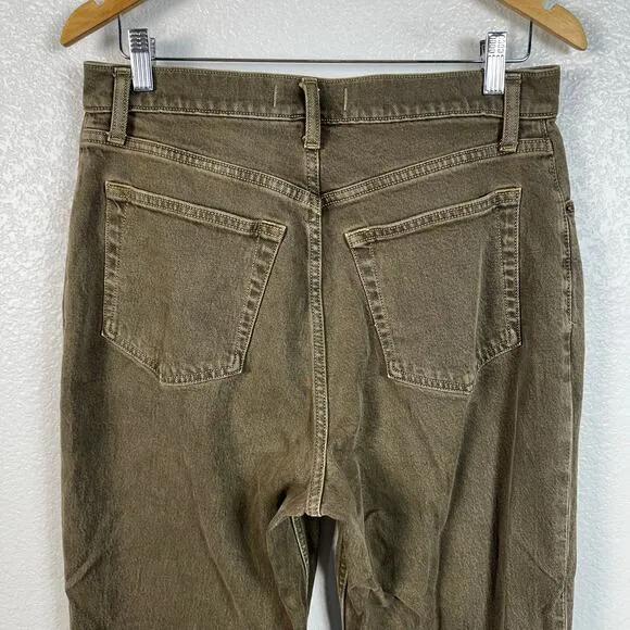 Abercrombie &amp; Fitch Women’s Curve Love The 90s Straight Ultra High Rise Jeans 12