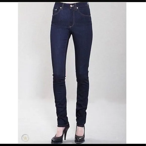 Acne Studios Needle Raw high rise skinny jeans size 28