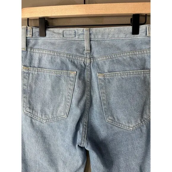 Adriano Goldschmied ‘Isabelle Paneled’ Hi Rise Light Wash Straight Crop Size 26