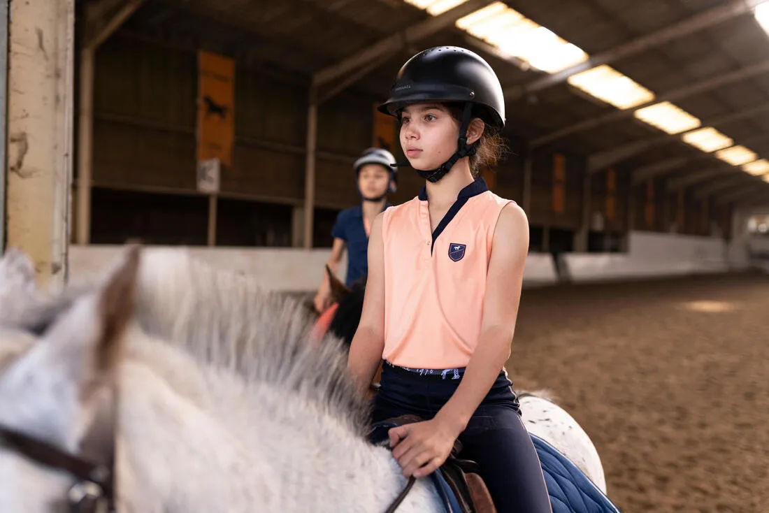 Adult and Kids' Horse Riding Helmet 100 - Black