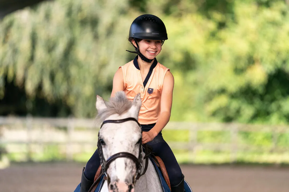 Adult and Kids' Horse Riding Helmet 100 - Black