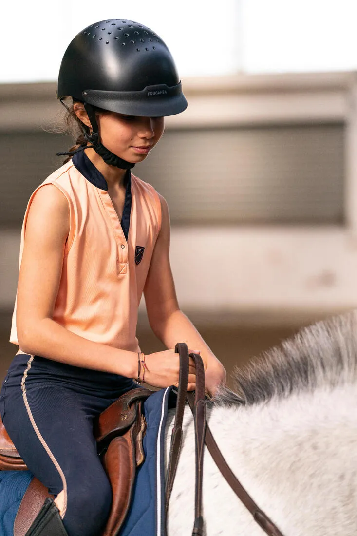 Adult and Kids' Horse Riding Helmet 100 - Black