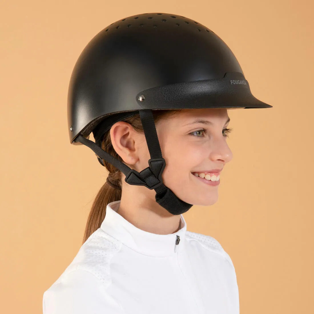 Adult and Kids' Horse Riding Helmet 100 - Black