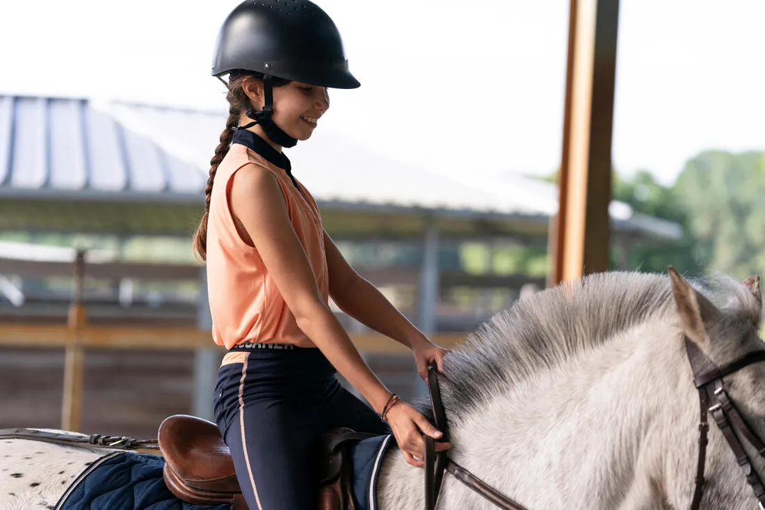 Adult and Kids' Horse Riding Helmet 100 - Black