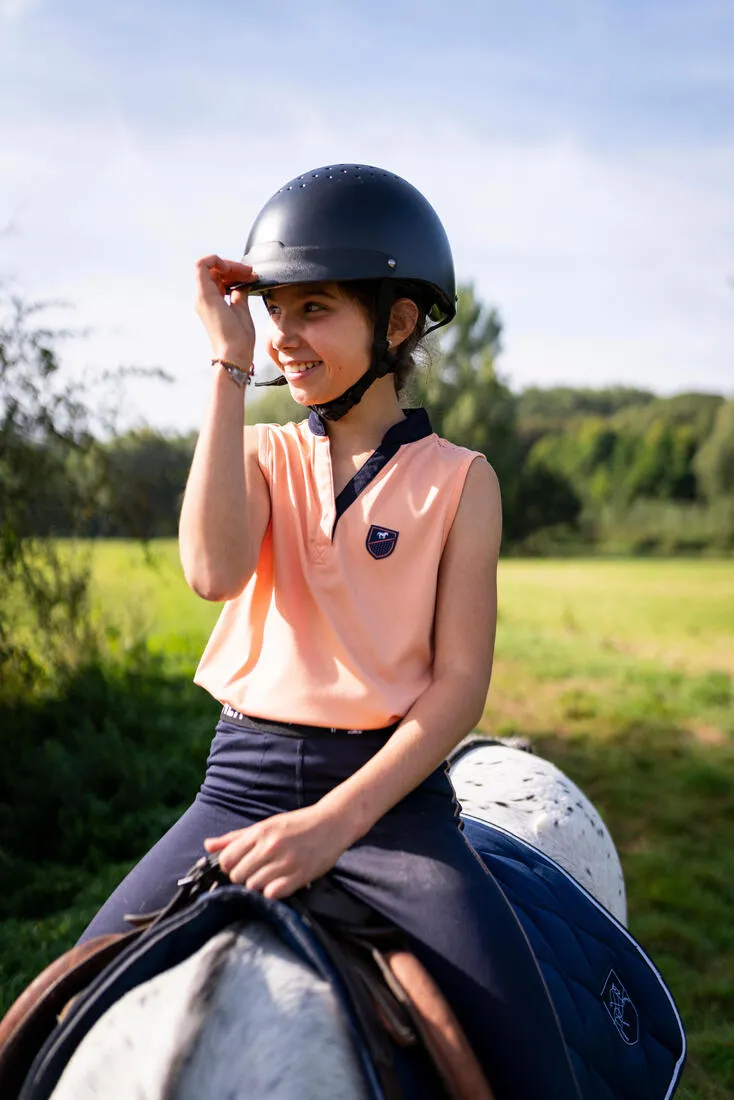 Adult and Kids' Horse Riding Helmet 100 - Black