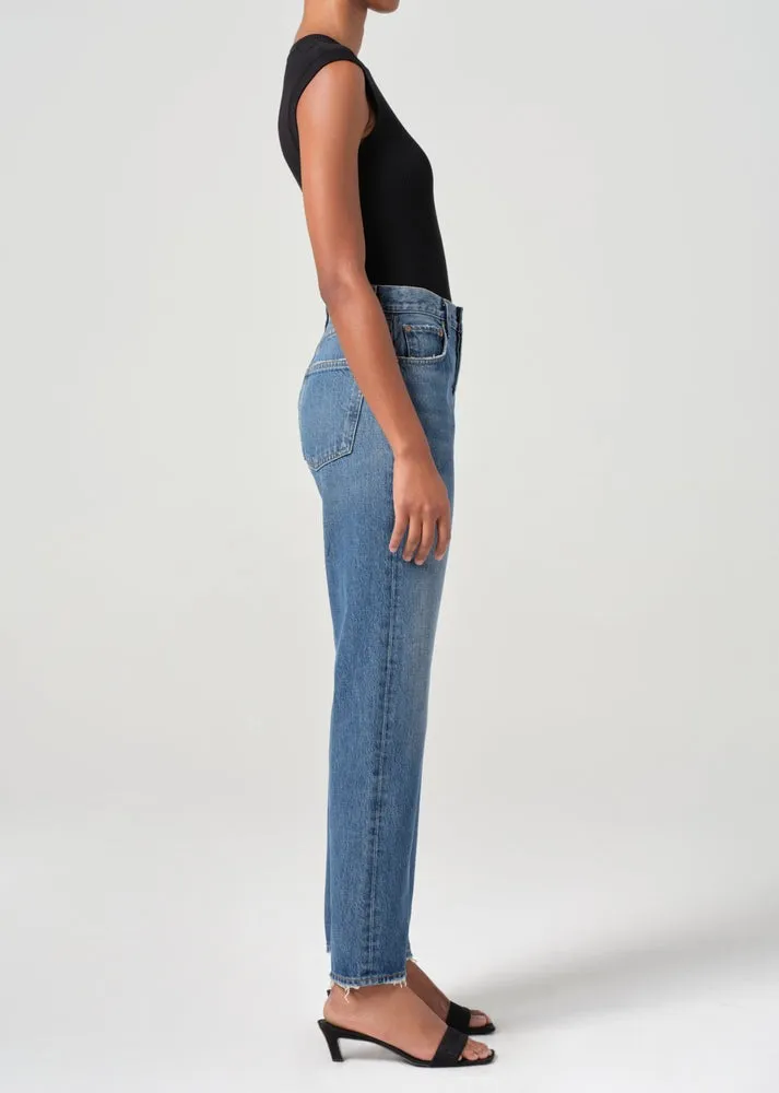 Agolde 90's Pinch Waist High Rise Straight Jeans in Essence