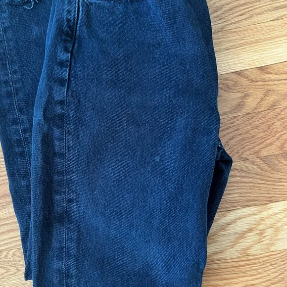 Agolde Riley Cropped Raw Hem‎ Jeans Dark Wash