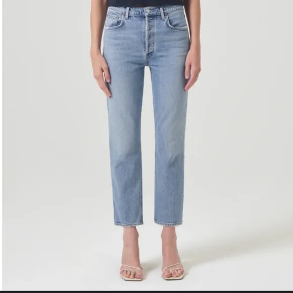 Agolde Riley High Rise Crop Jeans Size 28