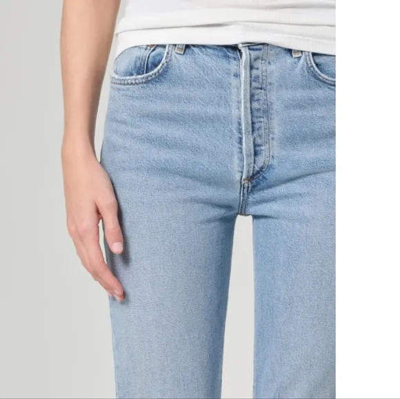 Agolde Riley High Rise Crop Jeans Size 28