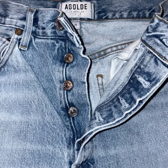 Agolde Riley High Rise Crop Jeans Size 28