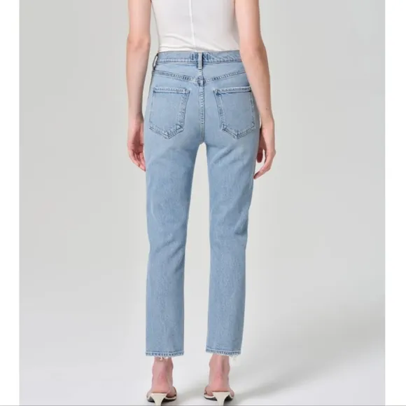 Agolde Riley High Rise Crop Jeans Size 28