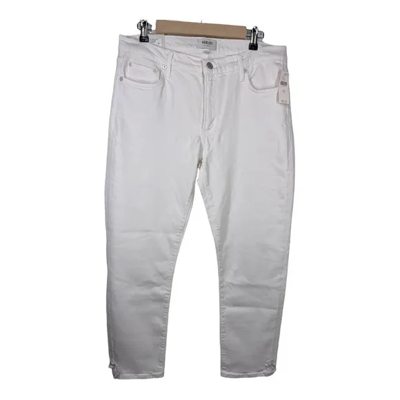 AGOLDE Womens Jeans Size‎ 32 Toni Mid Rise Straight Leg Glowed White NWT $158