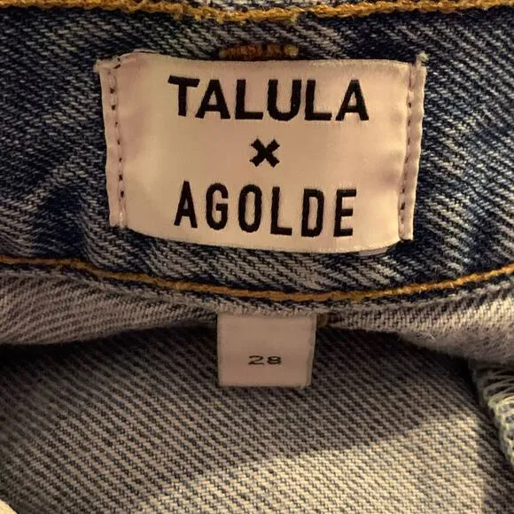 Agolde x Talula  High Rise Taper Jeans sz 28