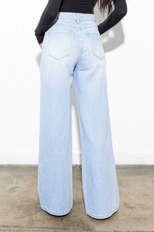 Alexa High Waisted Wide Leg Jeans