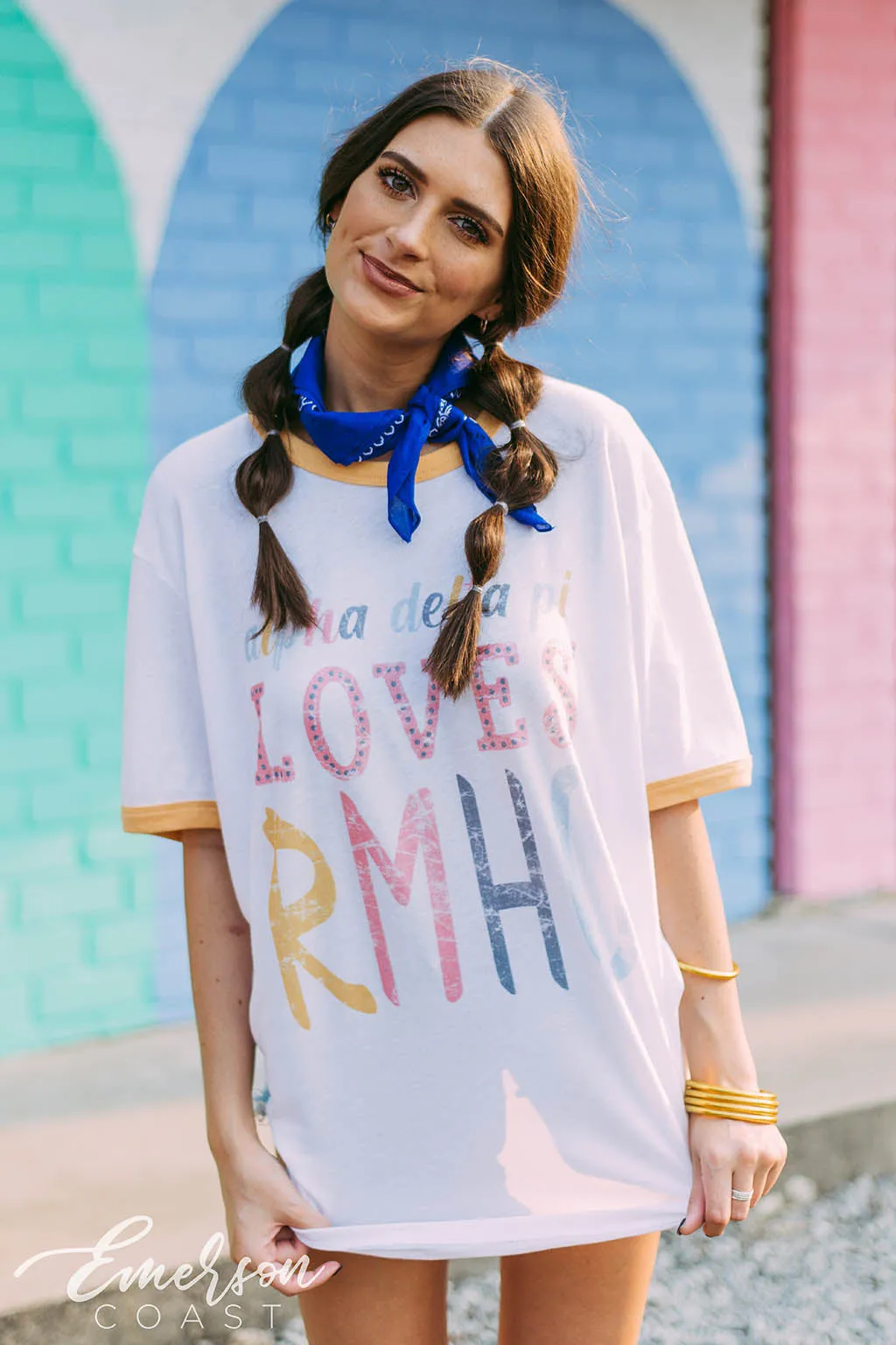 Alpha Delta Pi Loves RMHC Ringer Tee