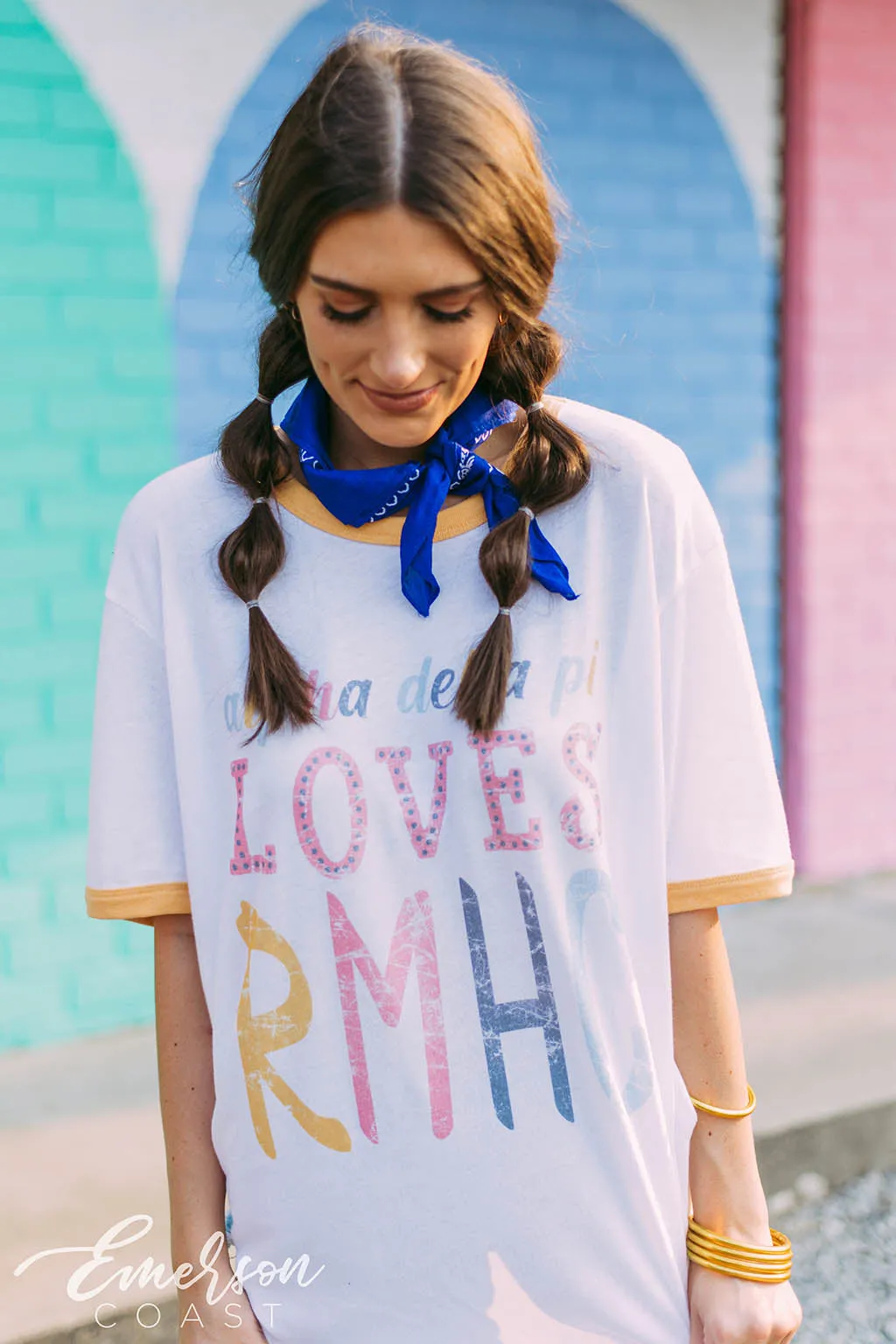 Alpha Delta Pi Loves RMHC Ringer Tee