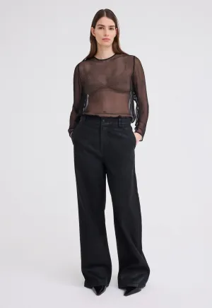 Alum Waxed Cotton Pant - Black