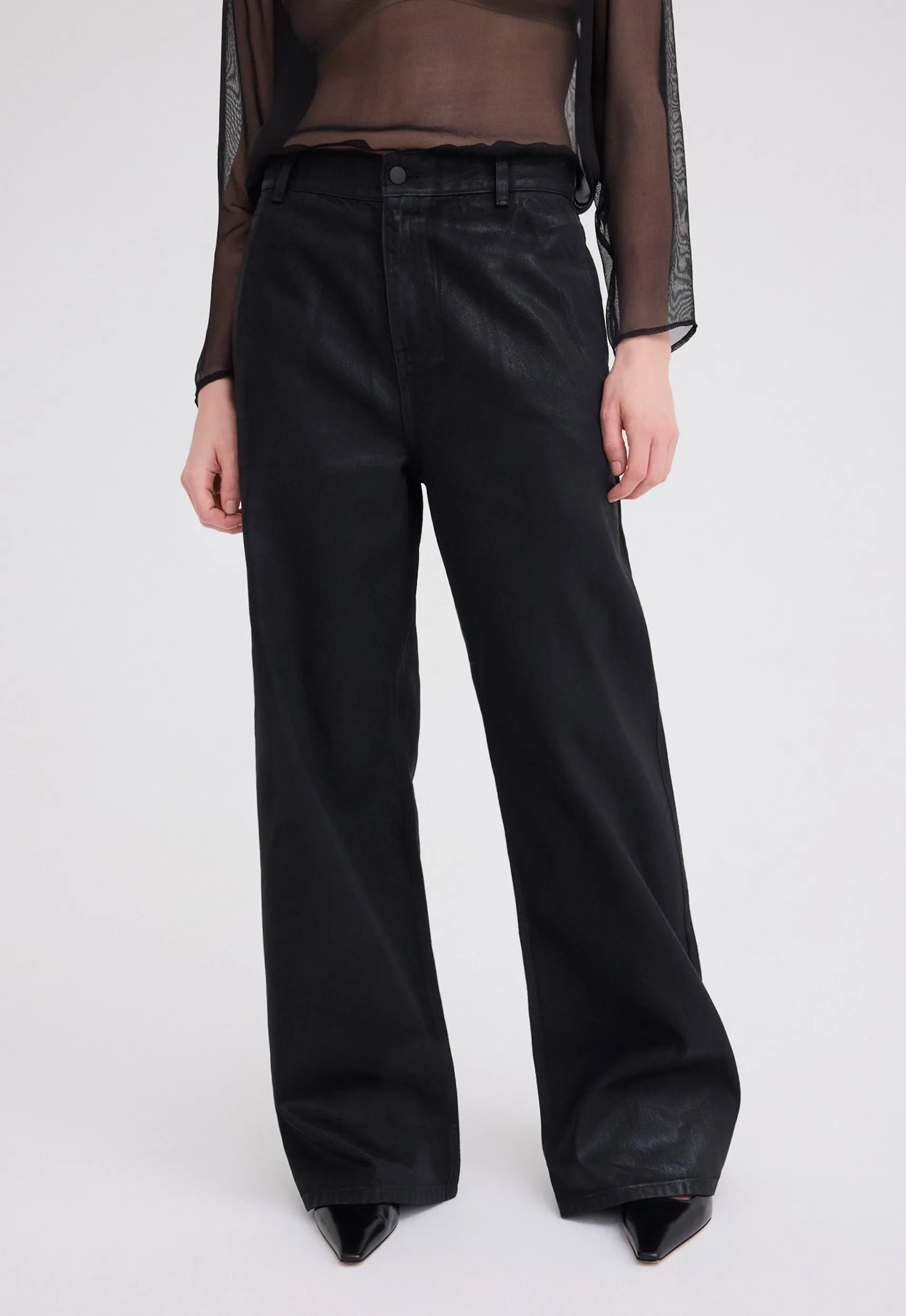 Alum Waxed Cotton Pant - Black