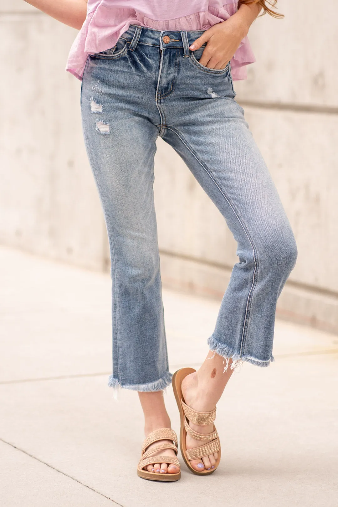 Amber High Rise Kick Flare