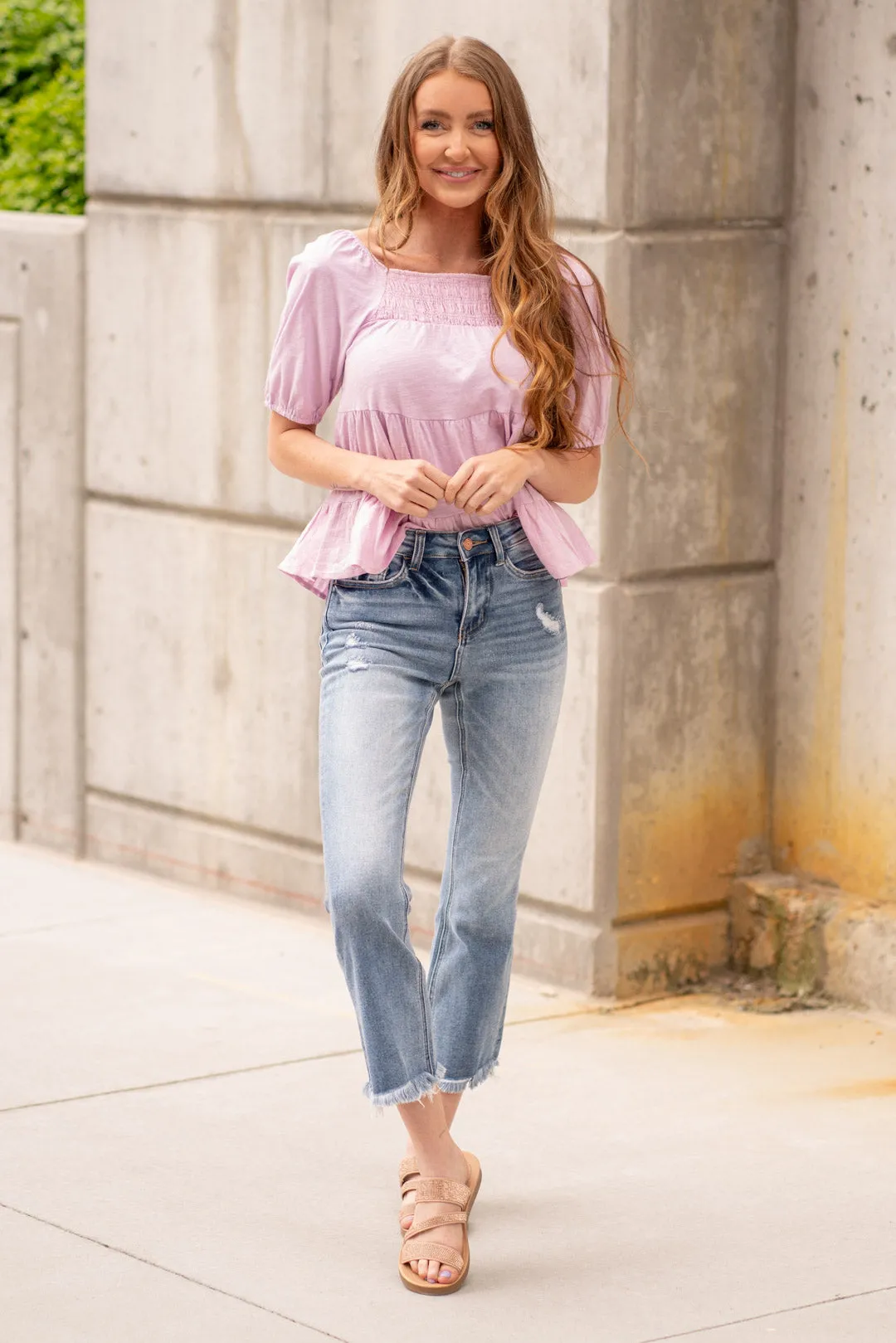 Amber High Rise Kick Flare