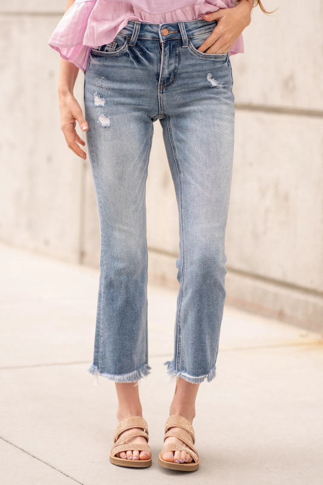 Amber High Rise Kick Flare