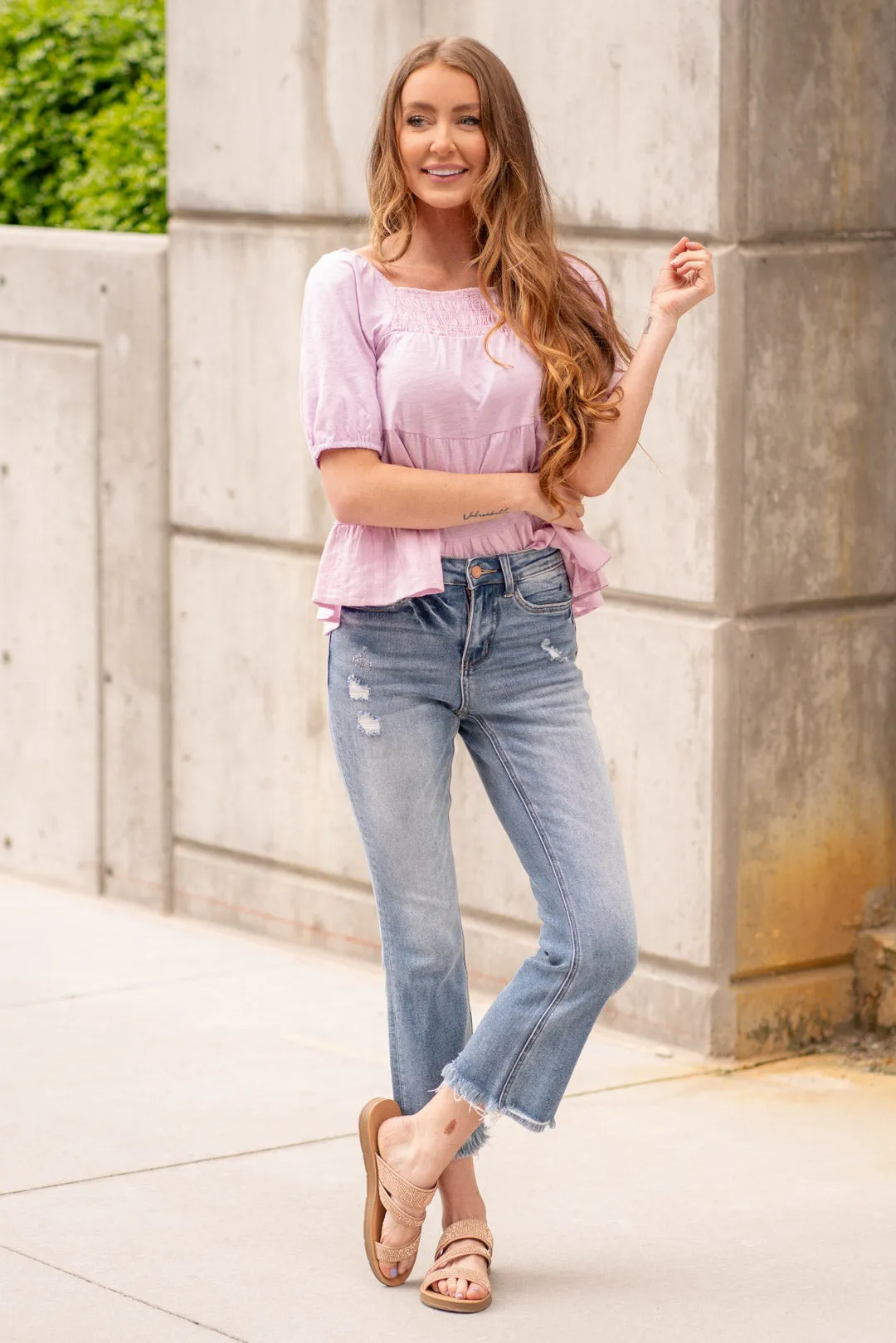 Amber High Rise Kick Flare