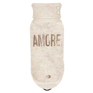 AMORE Dog Sweater in Beige
