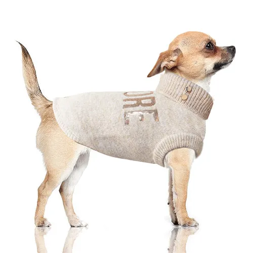 AMORE Dog Sweater in Beige