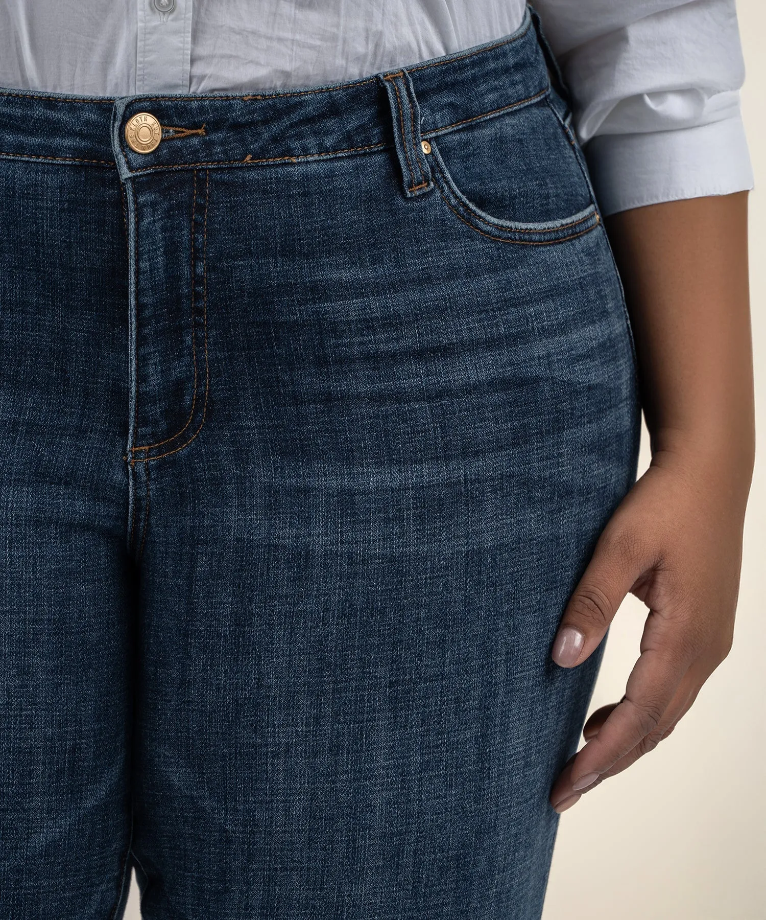 Amy Crop Straight Leg, Plus