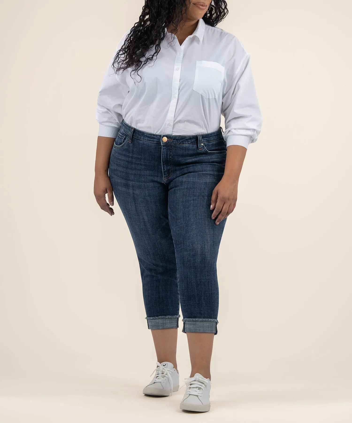Amy Crop Straight Leg, Plus