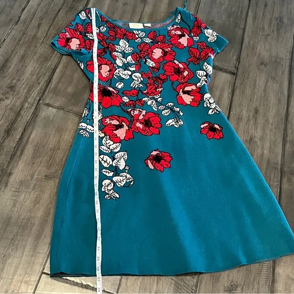 Anthropologie Maeve Allison Poppy Floral Sweater Dress - Size Medium