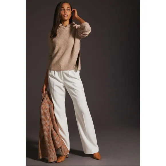 Anthropologie Pilcro Side-zip Sweater Hoodie In Beige