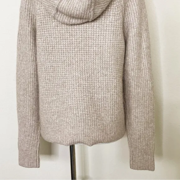 Anthropologie Pilcro Side-zip Sweater Hoodie In Beige