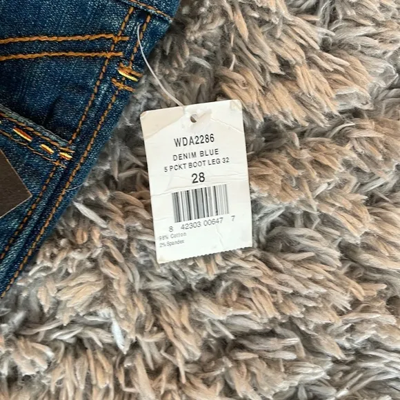 Antik Denim Boot Leg Embroidered Jeans