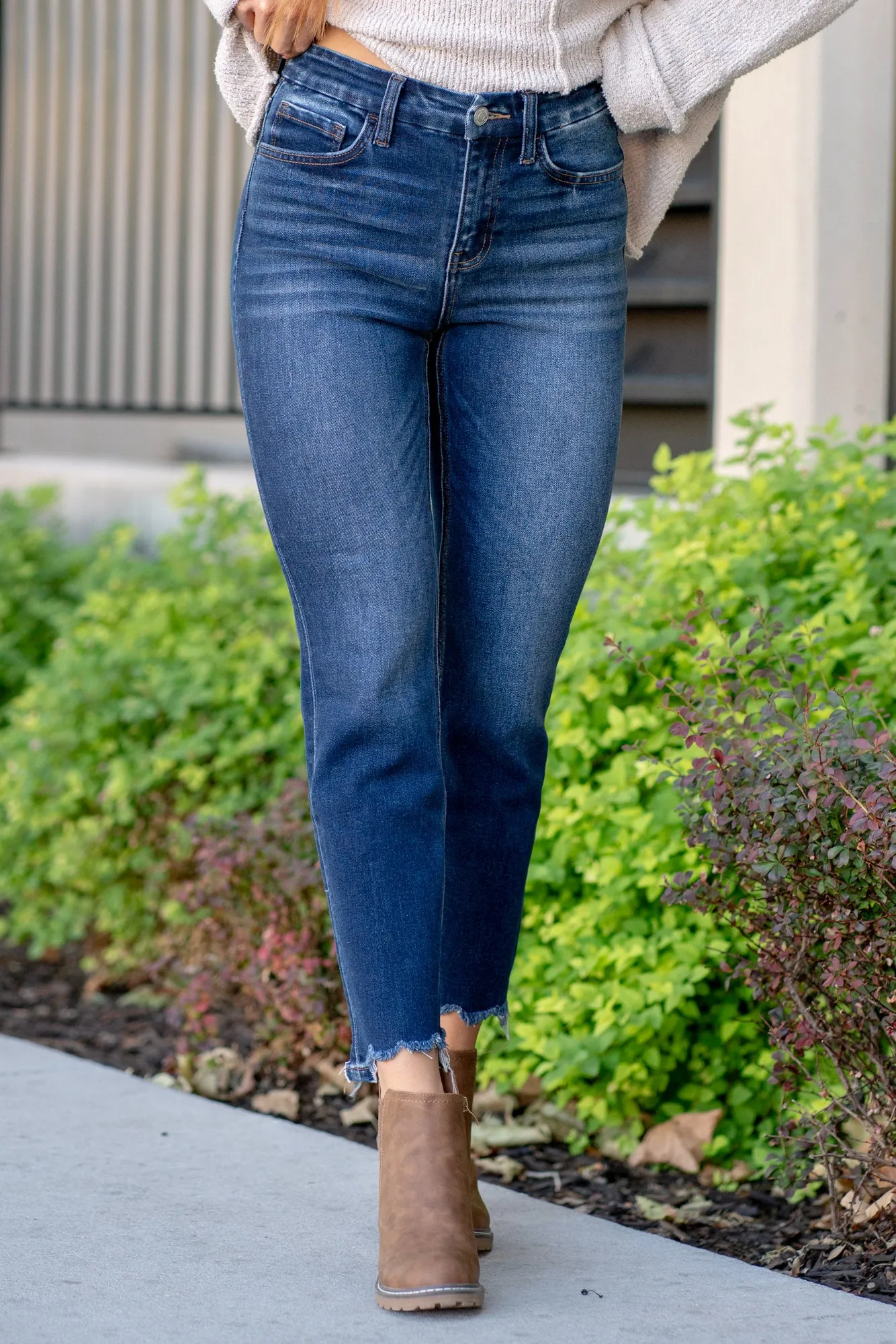 Ardent High Rise Crop Slim Straight